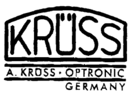 KRÜSS A. KRÜSS OPTRONIC GERMANY Logo (EUIPO, 30.09.1999)
