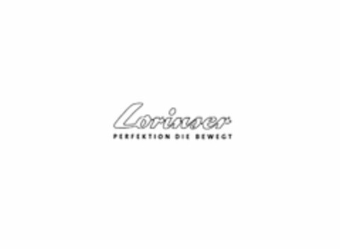 Lorinser PERFEKTION DIE BEWEGT Logo (EUIPO, 07.06.2005)