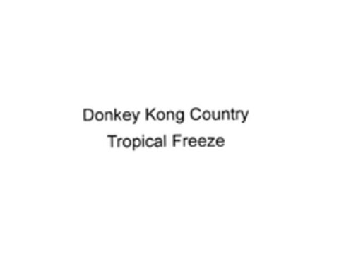 Donkey Kong Country Tropical Freeze Logo (EUIPO, 20.09.2013)