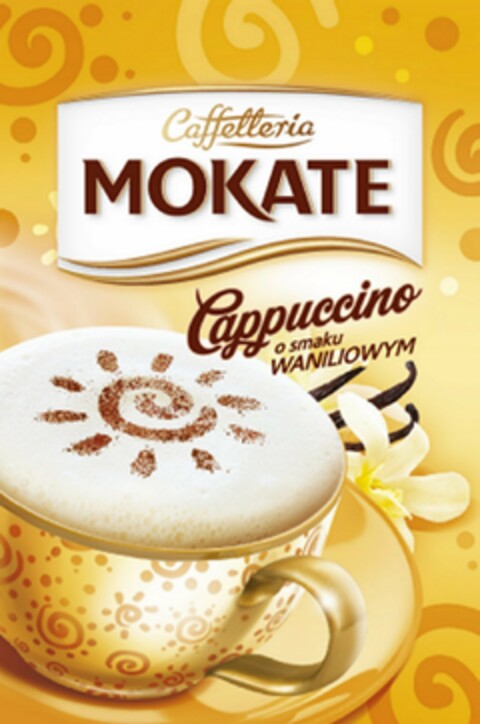 Caffetteria MOKATE Cappuccino o smaku WANILIOWYM Logo (EUIPO, 07/31/2014)