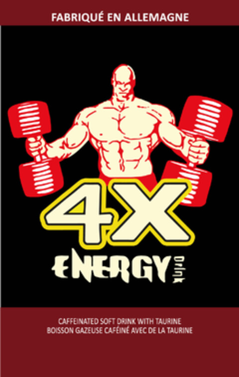 4X Energy Drink Logo (EUIPO, 27.02.2017)