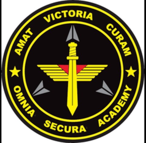 OMNIA SECURA ACADEMY AMAT VICTORIA CURAM Logo (EUIPO, 09/21/2018)