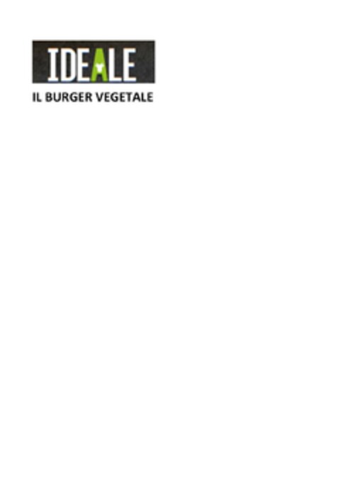 IDEALE IL BURGER VEGETALE Logo (EUIPO, 15.05.2020)