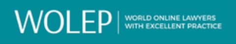 WOLEP | WORLD ONLINE LAWYERS WITH EXCELLENT PRACTICE Logo (EUIPO, 05.10.2020)