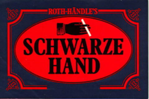 ROTH-HÄNDLE´S SCHWARZE HAND Logo (EUIPO, 01.04.1996)