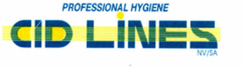 PROFESSIONAL HYGIENE CID LINES NV/SA Logo (EUIPO, 21.03.1997)