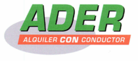 ADER ALQUILER CON CONDUCTOR Logo (EUIPO, 10.08.2001)