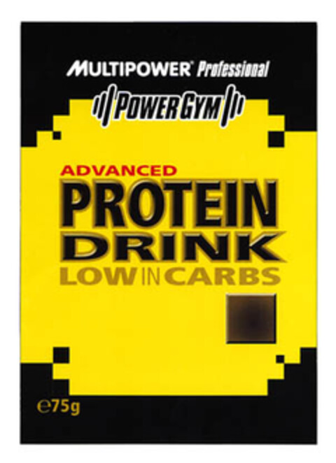 MULTIPOWER Professional POWERGYM ADVANCED PROTEIN DRINK LOW IN CARBS Logo (EUIPO, 04/19/2005)