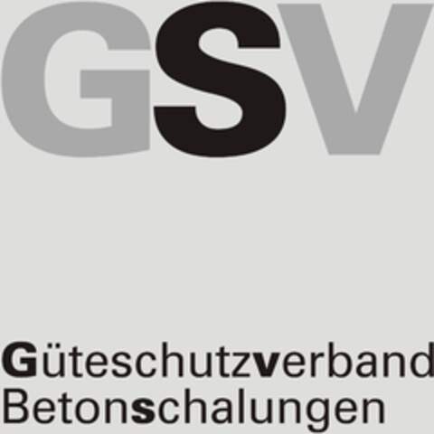 GSV Güteschutzverband Betonschalungen Logo (EUIPO, 17.03.2010)