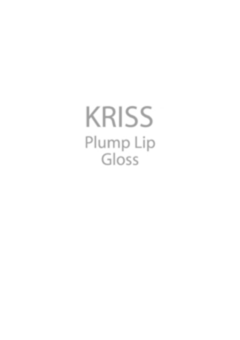 KRISS PLUMP LIP GLOSS Logo (EUIPO, 07/06/2012)