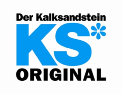 Der Kalksandstein KS* ORIGINAL Logo (EUIPO, 08.08.2013)
