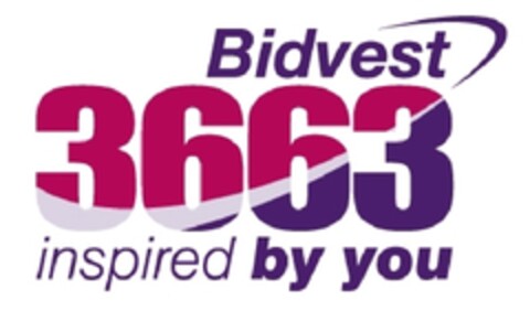 Bidvest 3663 inspired by you Logo (EUIPO, 11/22/2013)