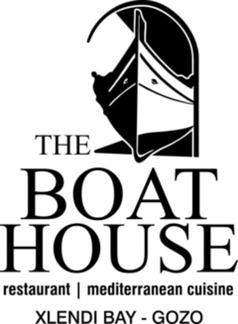 The Boathouse Restaurant, Mediterranean cuisine, Xlendi Bay, Gozo. Logo (EUIPO, 09.06.2015)