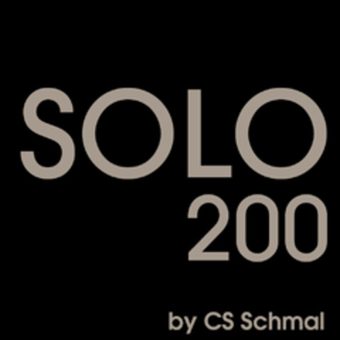 SOLO 200 by CS Schmal Logo (EUIPO, 11.10.2016)