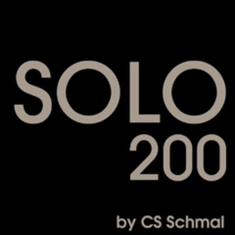 SOLO 200 by CS Schmal Logo (EUIPO, 10/11/2016)