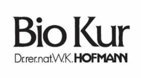 Bio Kur Dr.rer.nat.W.K.HOFMANN Logo (EUIPO, 06/17/2020)