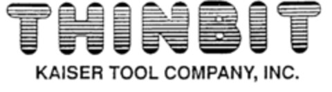 THINBIT KAISER TOOL COMPANY, INC. Logo (EUIPO, 01.04.1996)