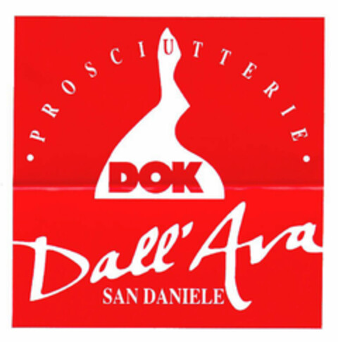 PROSCIUTTERIE DOK Dall'Ava SAN DANIELE Logo (EUIPO, 31.05.2001)