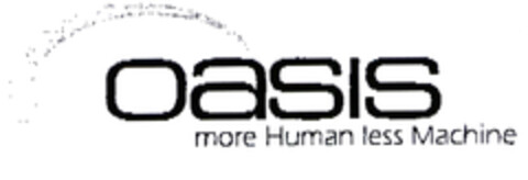 oasis more Human less Machine Logo (EUIPO, 07/09/2002)