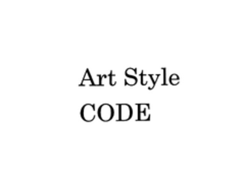 Art Style CODE Logo (EUIPO, 18.09.2009)