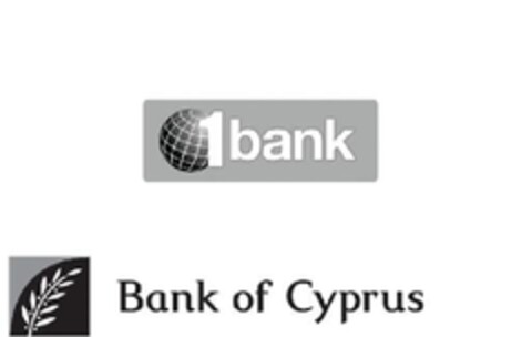 1 bank BANK OF CYPRUS Logo (EUIPO, 25.01.2010)