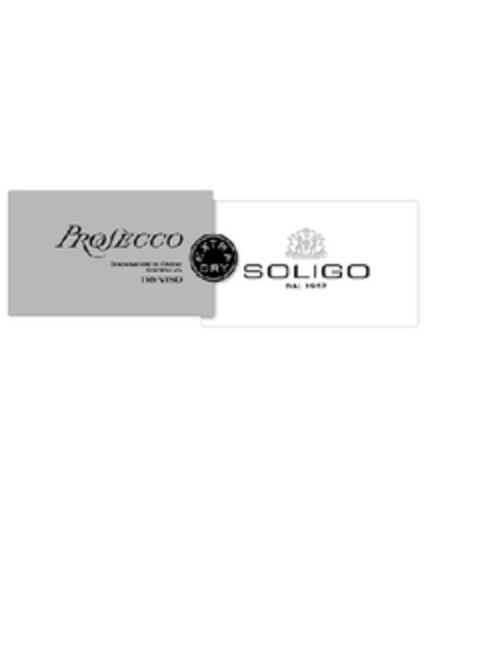 SOLICUM SOLIGO DAL 1957 PROSECCO DENOMINAZIONE DI ORIGINE CONTROLLATA TREVISO EXTRA DRY Logo (EUIPO, 06/06/2013)