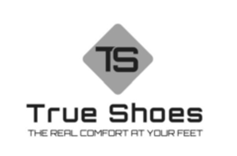 TS True Shoes THE REAL COMFORT AT YOUR FEET Logo (EUIPO, 10/26/2017)