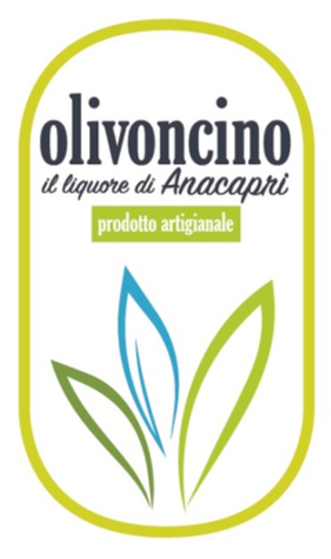 OLIVONCINO IL LIQUORE DI ANACAPRI PRODOTTO ARTIGIANALE Logo (EUIPO, 26.11.2019)