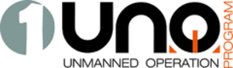 1 UN.O UNMANNED OPERATION PROGRAM Logo (EUIPO, 21.10.2022)