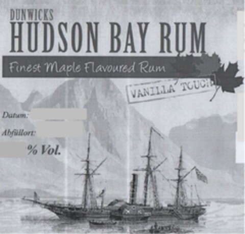 Dunwicks Hudson Bay Rum Logo (EUIPO, 12/16/2022)