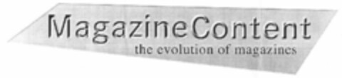 MagazineContent the evolution of magazines Logo (EUIPO, 07.08.2000)