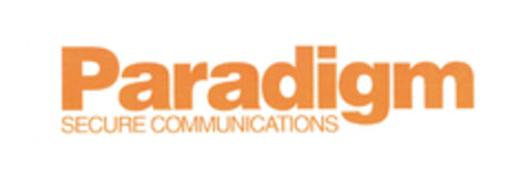 Paradigm SECURE COMMUNICATIONS Logo (EUIPO, 27.01.2006)