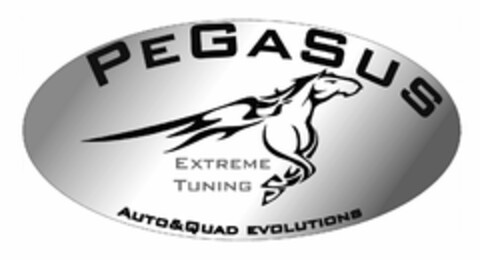 PEGASUS EXTREME TUNING AUTO&QUAD EVOLUTIONS Logo (EUIPO, 08.09.2011)