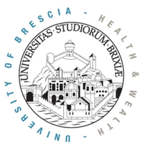 UNIVERSITAS STUDIORUM BRIXIAE UNIVERSITY OF BRESCIA HEALTH & WEALTH Logo (EUIPO, 12.06.2014)