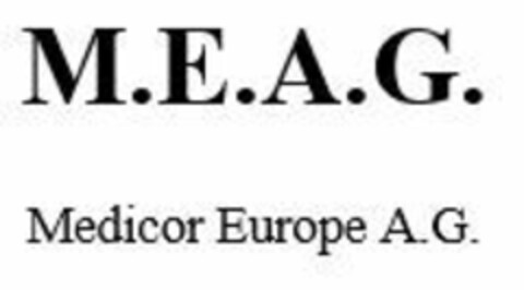 M.E.A.G. Medicor Europe A.G. Logo (EUIPO, 24.03.2017)