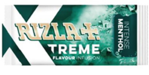 RIZLA+. XTREME FLAVOUR INFUSION INTENSE MENTHOL Logo (EUIPO, 12/08/2021)