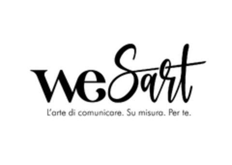 We Sart L'arte di comunicare. Su misura. Per te. Logo (EUIPO, 27.12.2022)