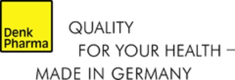Denk Pharma QUALITY FOR YOUR HEALTH - MADE IN GERMANY Logo (EUIPO, 30.11.2023)