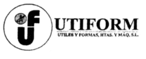 UF UTIFORM UTILES Y FORMAS, HTAS. Y MÁQ, S.L. Logo (EUIPO, 13.06.2000)