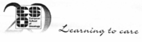20 ESO European School of Oncology Learning to care Logo (EUIPO, 04.12.2001)