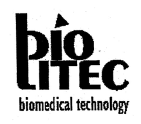 bio LITEC biomedical technology Logo (EUIPO, 05/27/2004)