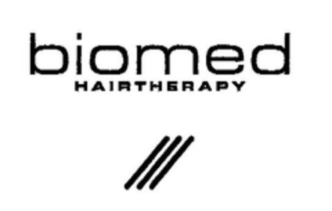 biomed HAIRTHERAPY Logo (EUIPO, 12/30/2005)