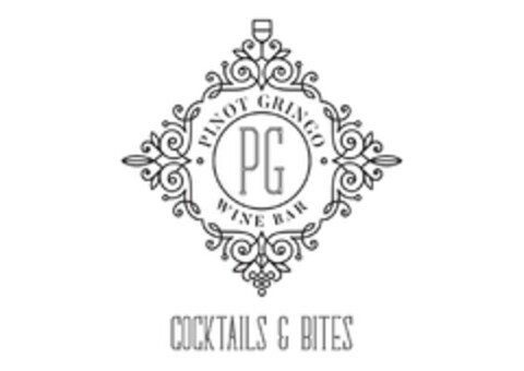 PINOT GRINGO PG WINE BAR COCKTAILS &BITES Logo (EUIPO, 02/14/2020)