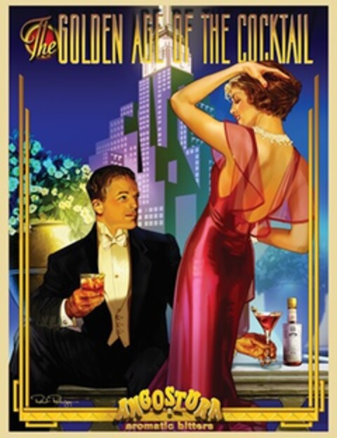The GOLDEN AGE OF THE COCKTAIL ANGOSTURA aromatic bitters Logo (EUIPO, 04.06.2020)