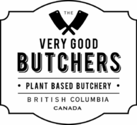 THE VERY GOOD BUTCHERS PLANT BASED BUTCHERY BRITISH COLUMBIA CANADA Logo (EUIPO, 19.08.2020)