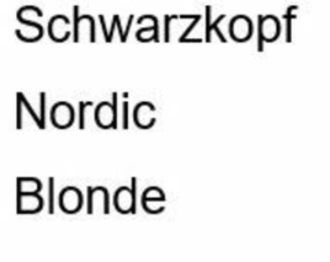 Schwarzkopf Nordic Blonde Logo (EUIPO, 05.10.2021)