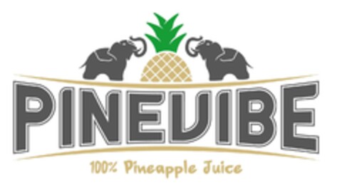 PINEVIBE 100% Pineapple Juice Logo (EUIPO, 02/27/2023)