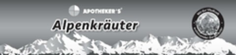 APOTHEKER'S Alpenkräuter Mit der Vitalkraft wohltuender Bergkräuter Logo (EUIPO, 18.04.2024)