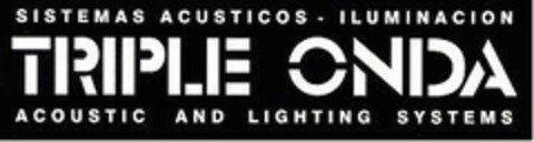 TRIPLE ONDA SISTEMAS ACUSTICOS - ILUMINACION - ACOUSTIC AND LIGHTING SYSTEMS Logo (EUIPO, 04/16/2007)