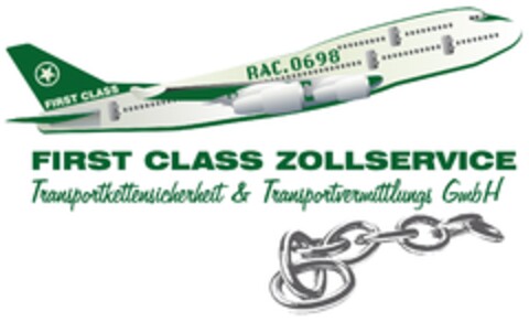 First Class Zollservice Transportkettensicherheit & Transportvermittlungs GmbH RAC.0698 Logo (EUIPO, 27.09.2013)